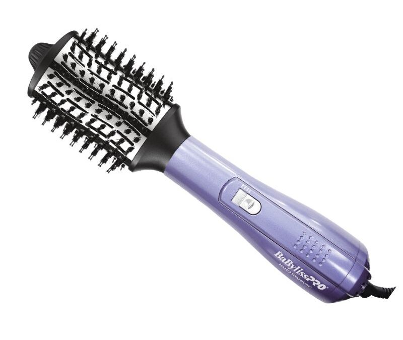 ¡Eleva tu experiencia de peinado con el Cepillo Redondo de 3 pulgadas «Lila de Aire Caliente»!