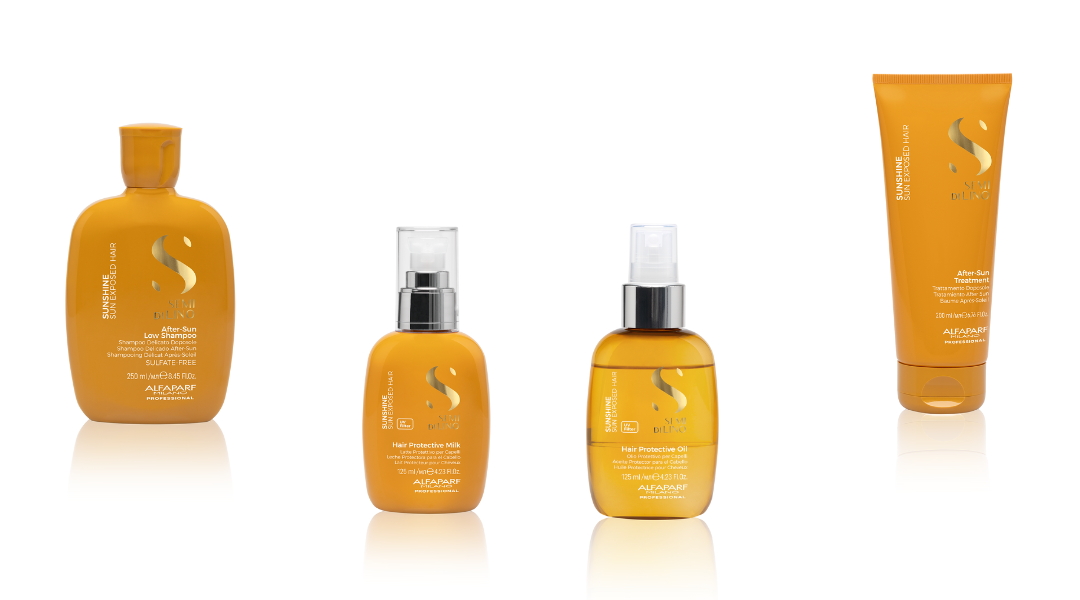 Disfruta de un cabello radiante y protegido con Semi di Lino Sunshine de Alfaparf Milano Professional